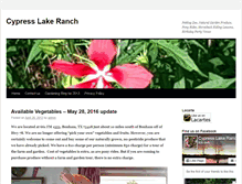 Tablet Screenshot of cypresslakeranch.com